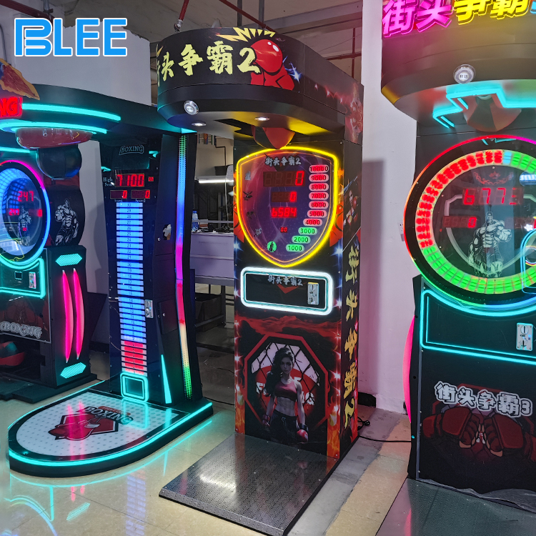 amusement boxing game in an arcade venue