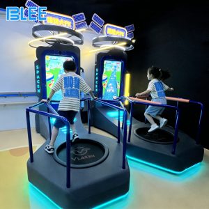 Kids jumping arcade machine with motion capture camera