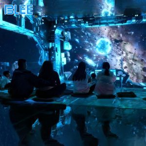 Digital cinema projection theater for FEC attractions