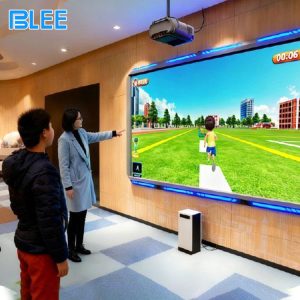 Motion sensing educational projection wall game for kids