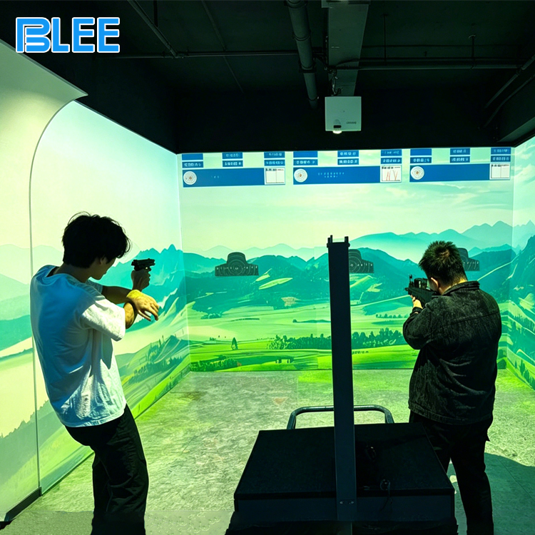 Indoor arcade projection challenge game for team play Indoor arcade projection challenge game for team play