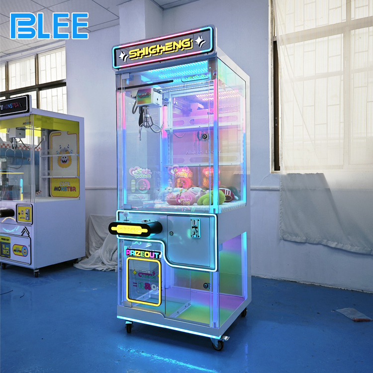 Transparent Claw Machine Rainbow LED Claw Machine