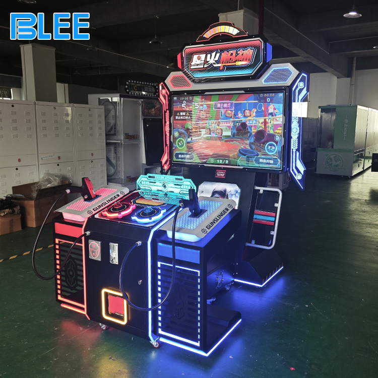 two player shooting arcade machine