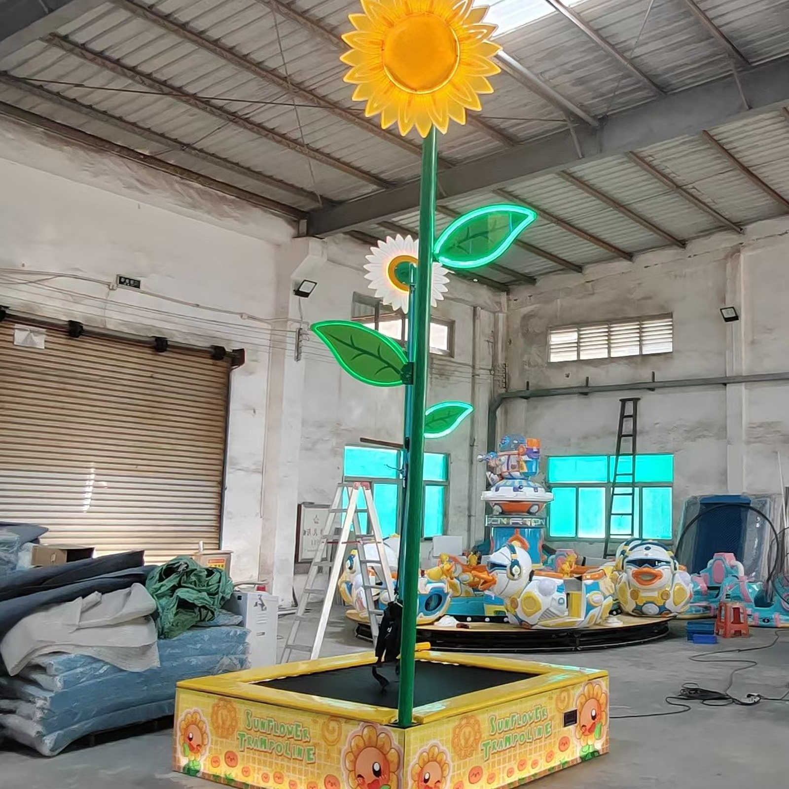 sunflower_trampoline_image_1_1600x1600 single person bungee trampoline
