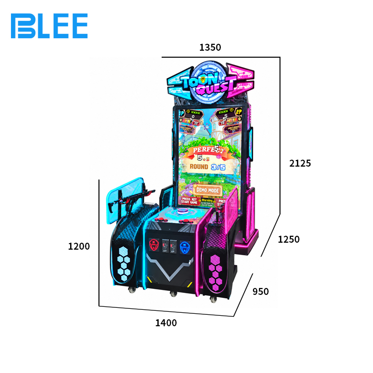 two player shooting arcade machine